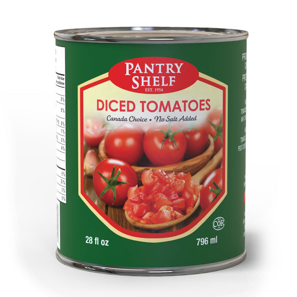 Pantry Shelf Diced Tomatoes